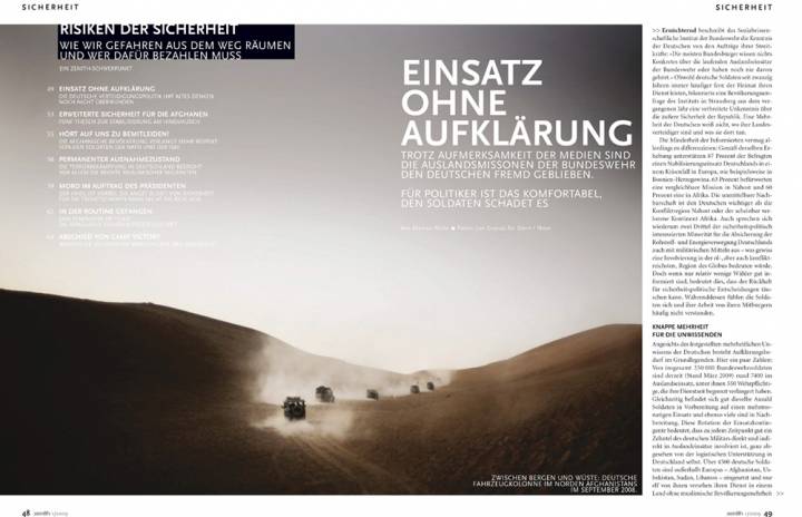 zenith 1/09: Sicherheit